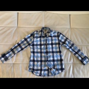 Mini Boden Dress Shirt Button Down Boys 11-12Y